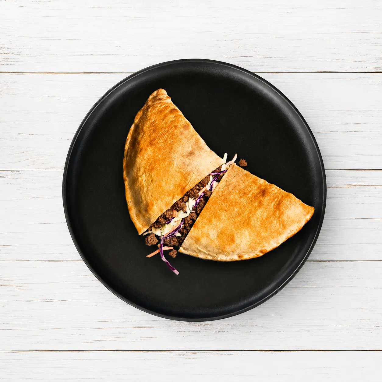 Beef Calzone with beef, coleslaw and mozzarella at Calzone Express in Shawnessy, Calgary, AB